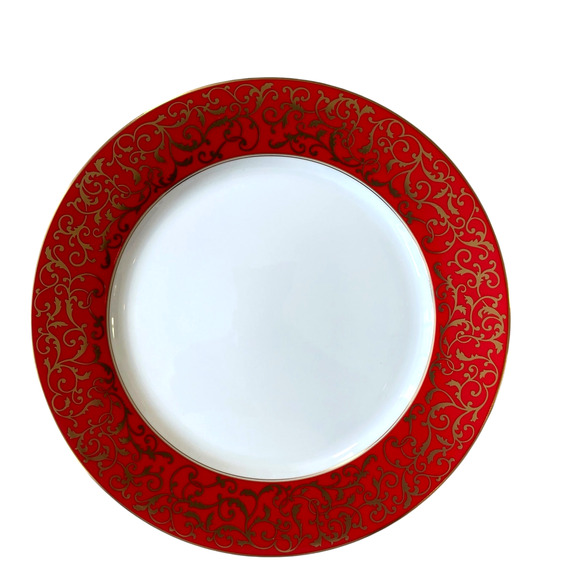 Mikasa Parchment Red Soup Salad Bowls 8.5in Set of 4 Fine Porcelain NEW - Picture 8 of 13